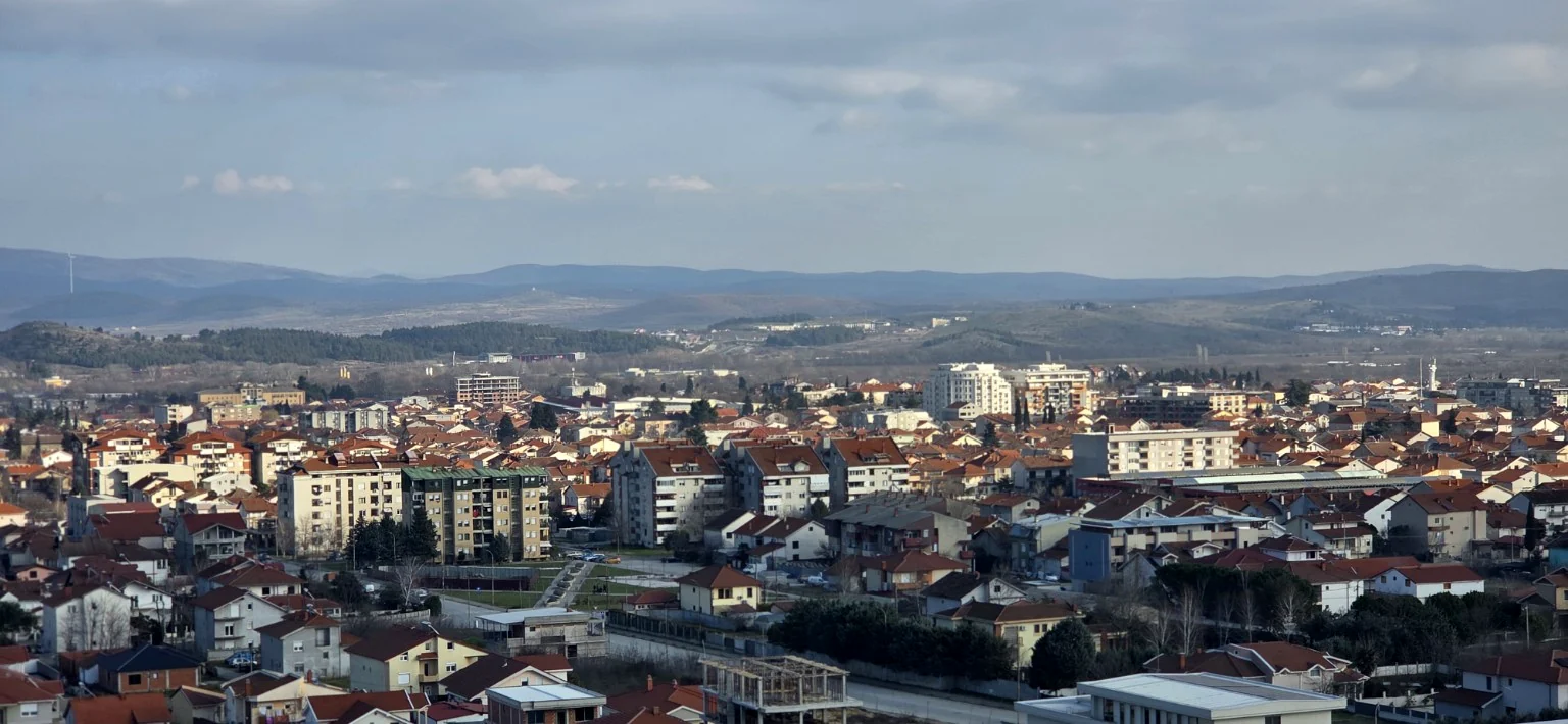 Real panoramic view of Gevgelija, Macedonia